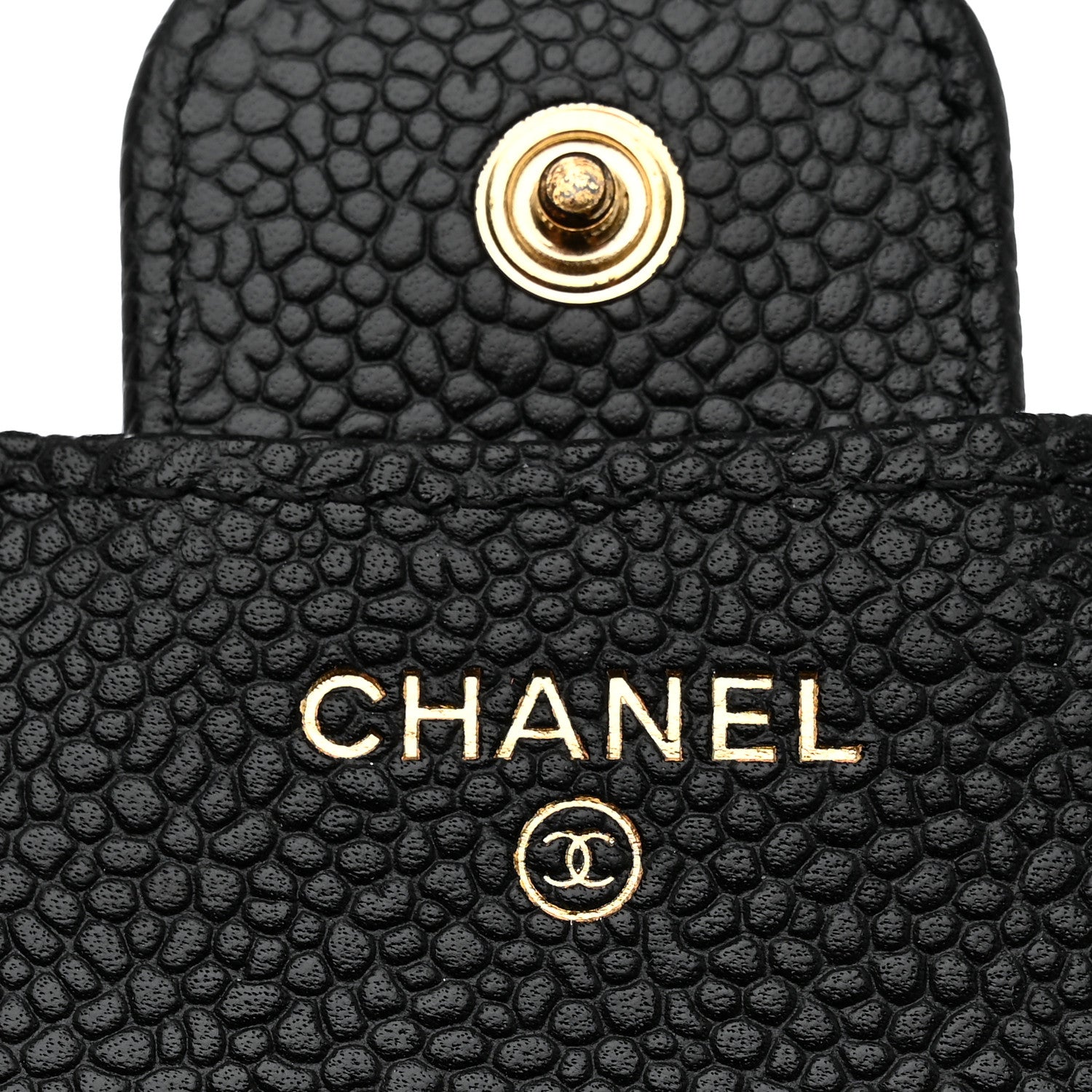 Chanel Caviar Quilted Compact Flap Wallet Black 6 of 9