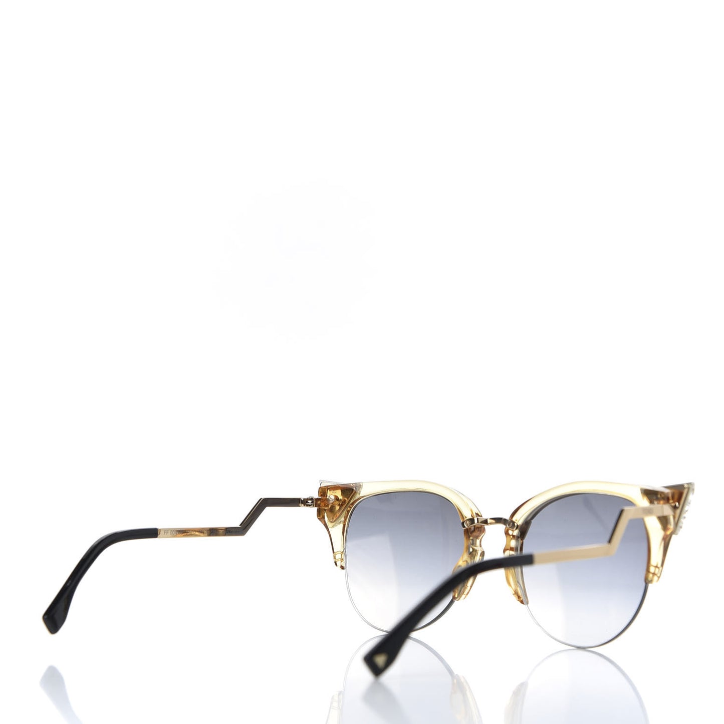 Metal Iridia Cat Eye Sunglasses FF 0041/S Gold