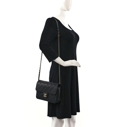 Chanel Caviar Quilted Large Like A Wallet Flap Black 2 of 9