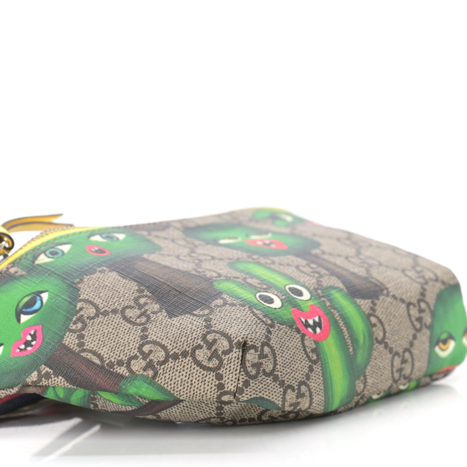 Gucci GG Supreme Monogram Smiling Plants Childrens Belt Bag Multicolor 9 of 10