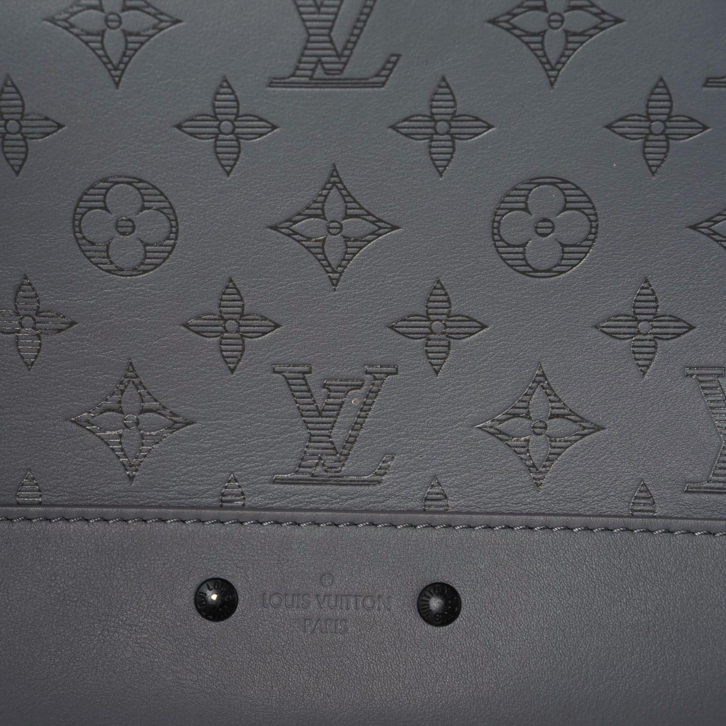 Calfskin Monogram Racer Backpack Grey