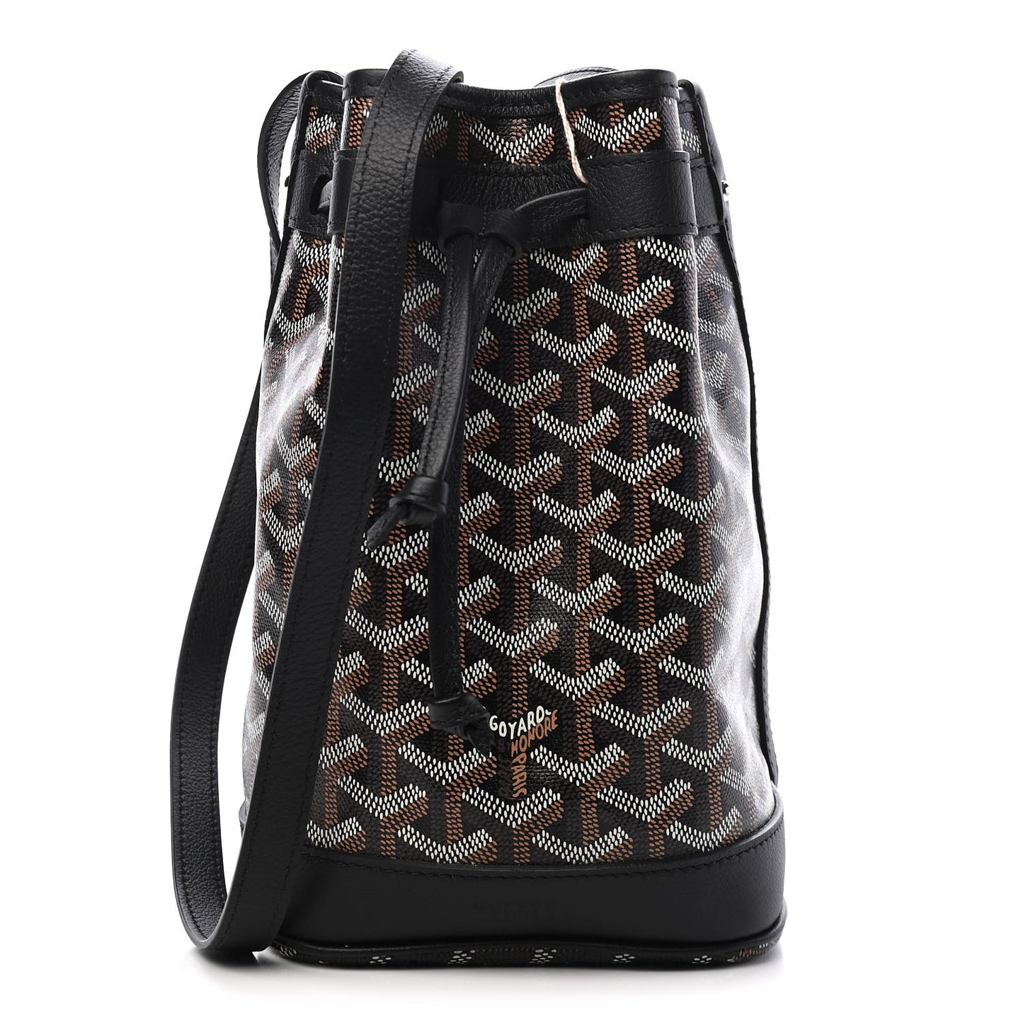 Goyardine Petit Flot Bucket Bag PM Black