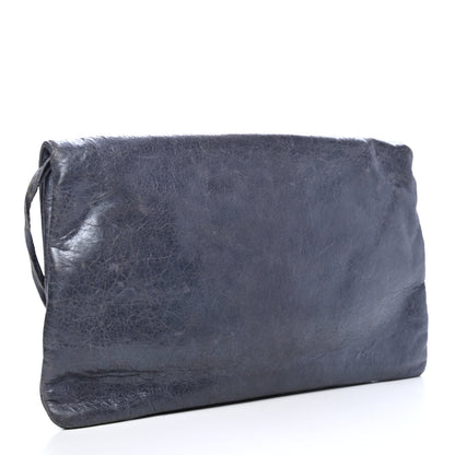 Balenciaga Agneau Classic Hardware Envelope Clutch Gris Hematite 2 of 4