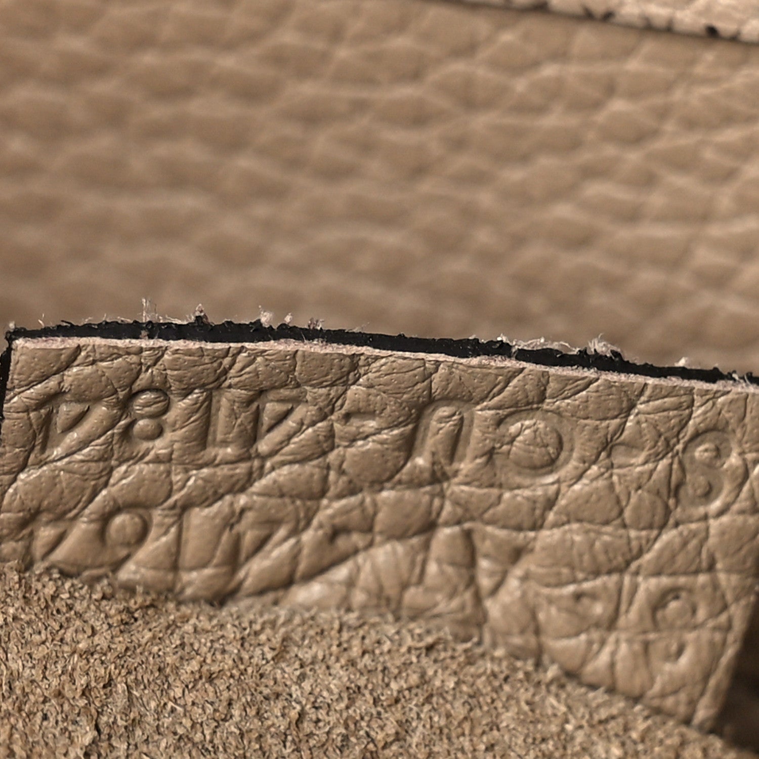 Celine Drummed Calfskin Micro Luggage Dune 7 of 10