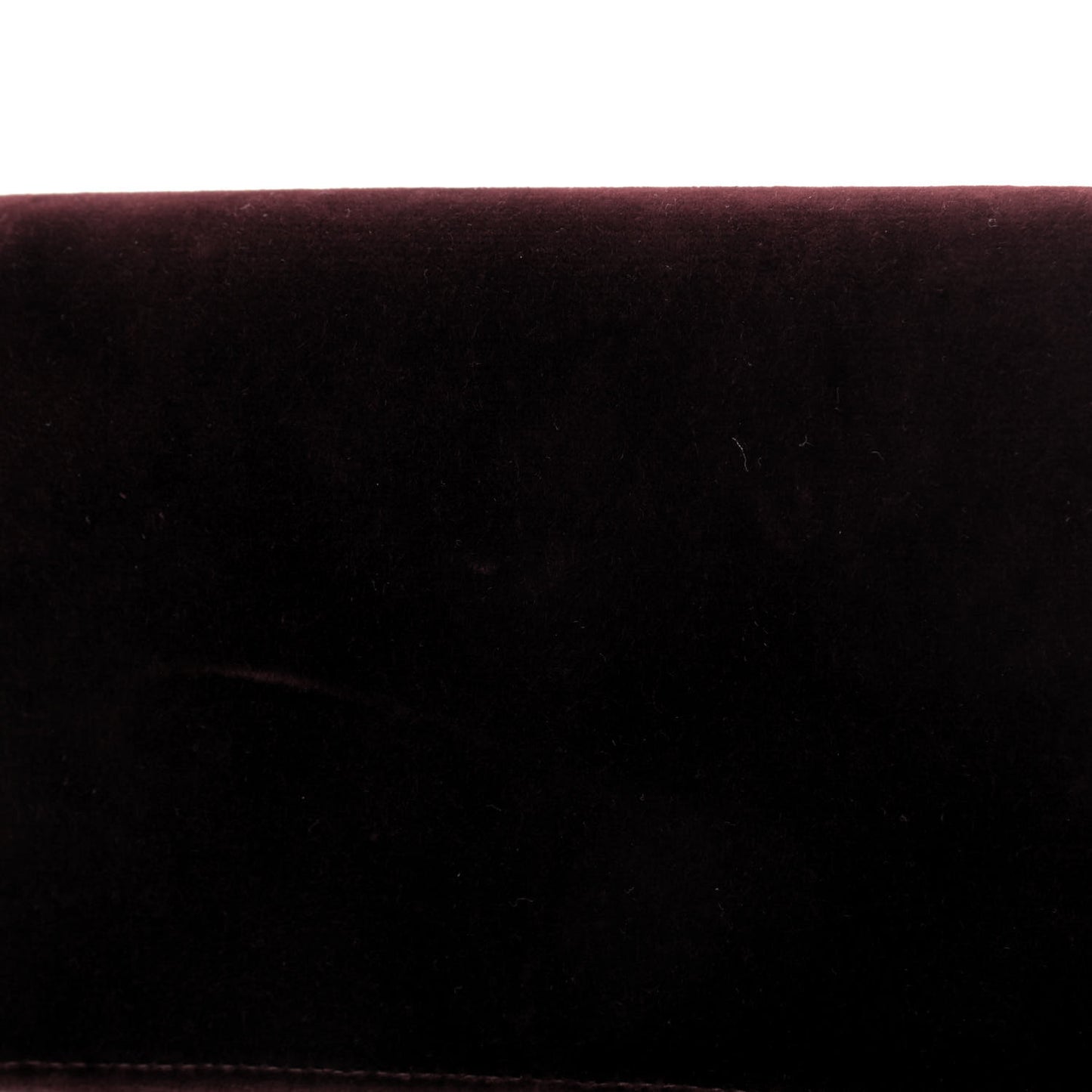 Velvet Crystal Monogram Kate Tassel Shoulder Bag Burgundy