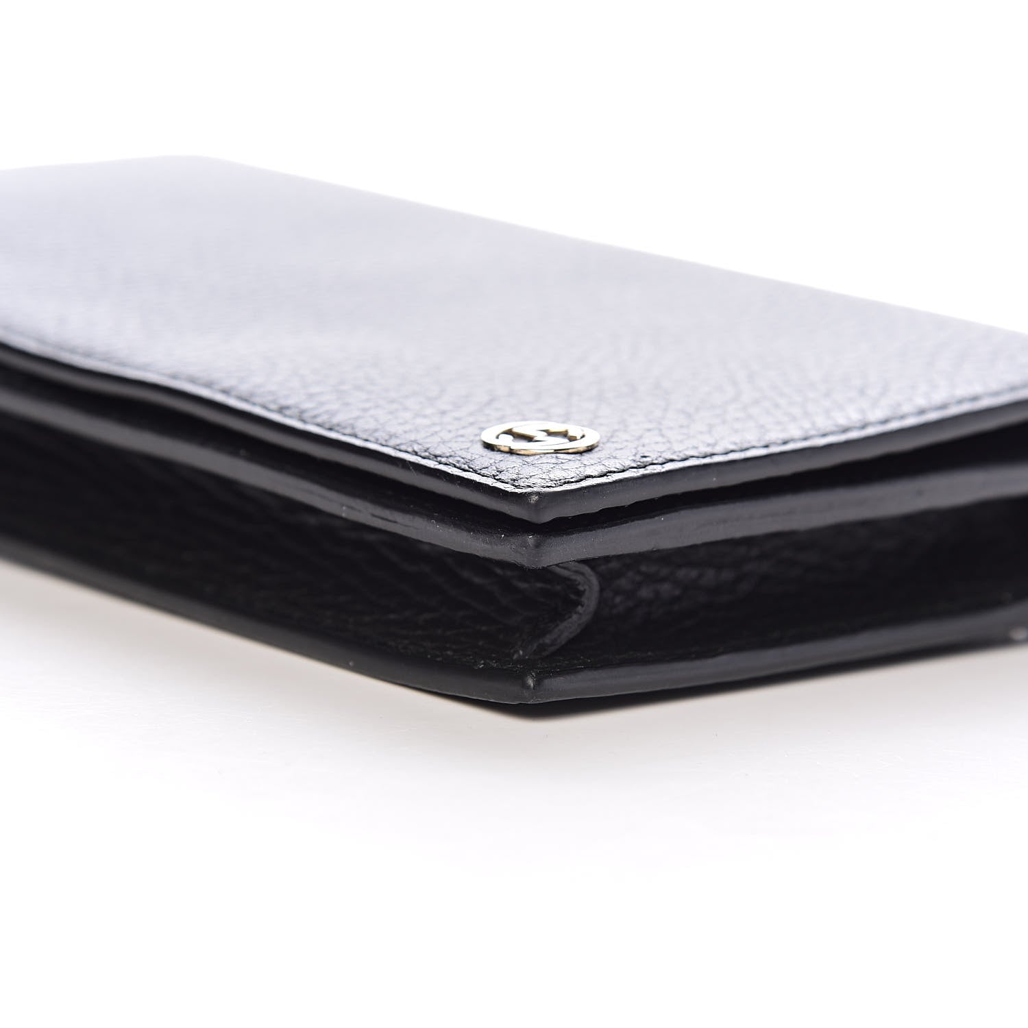 Gucci Dollar Calfskin Medium Betty Chain Wallet Black 10 of 12