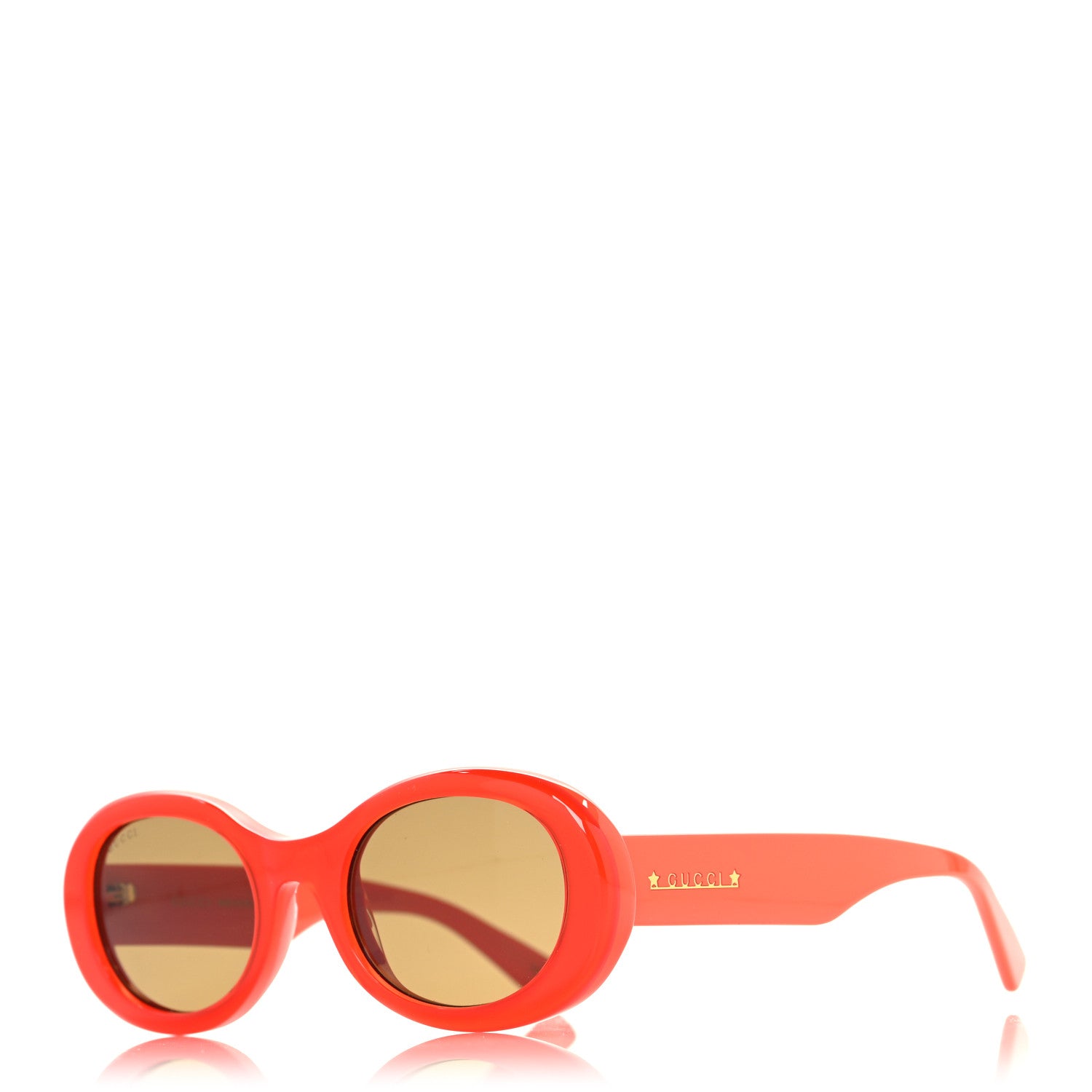 Gucci Acetate Oval Frame GG1587S Sunglasses Orange 1 of 7