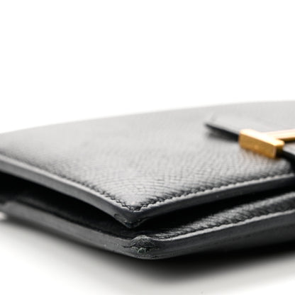 Hermes Epsom Bearn Compact Wallet Black 8 of 8