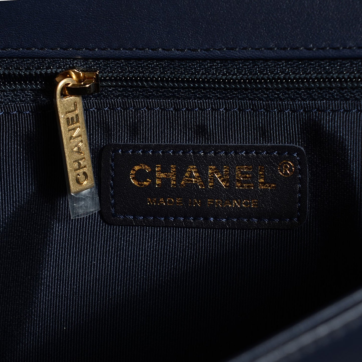 Lambskin Quilted New Medium Boy Flap Dark Navy