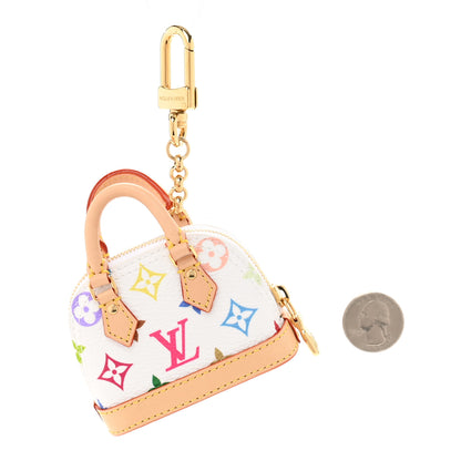 Louis Vuitton LV x TM Monogram Multicolor Micro Alma Bag Charm White 2 of 5