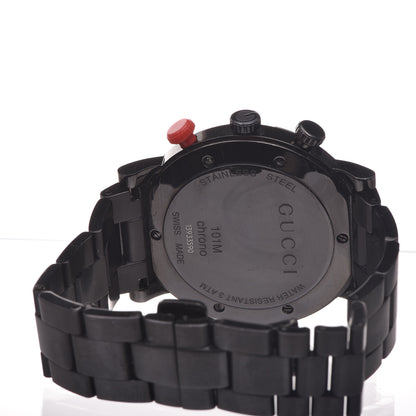 Gucci Stainless Steel Red Topaz 44mm G-Chrono Quartz Watch Black 4 of 6