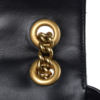 Gucci Calfskin Matelasse Small GG Marmont Shoulder Bag Black 11 of 12