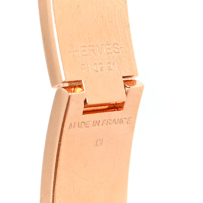 Hermes Enamel Narrow Clic Clac H Bracelet GM Marron Glace 5 of 5