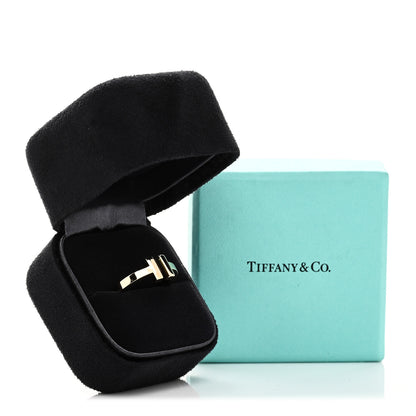 Tiffany 18K Yellow Gold T Square Ring 54 7 5 of 5