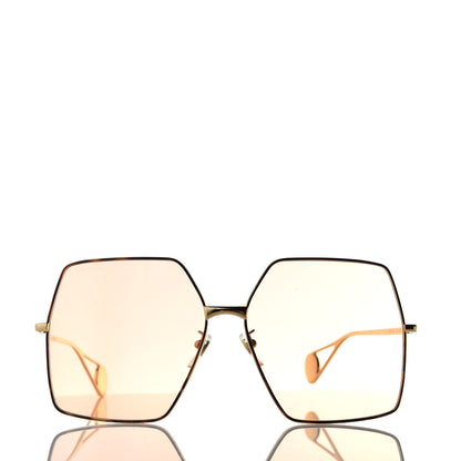 Gucci Square Frame GG0536S Sunglasses Gold 2 of 8
