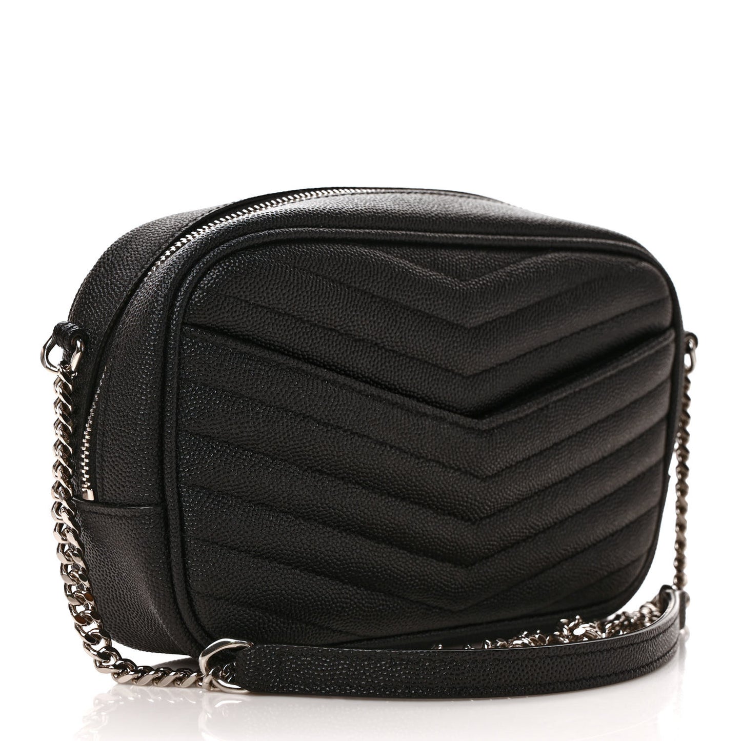 Grain De Poudre Matelasse Monogram Mini Lou Camera Bag Black