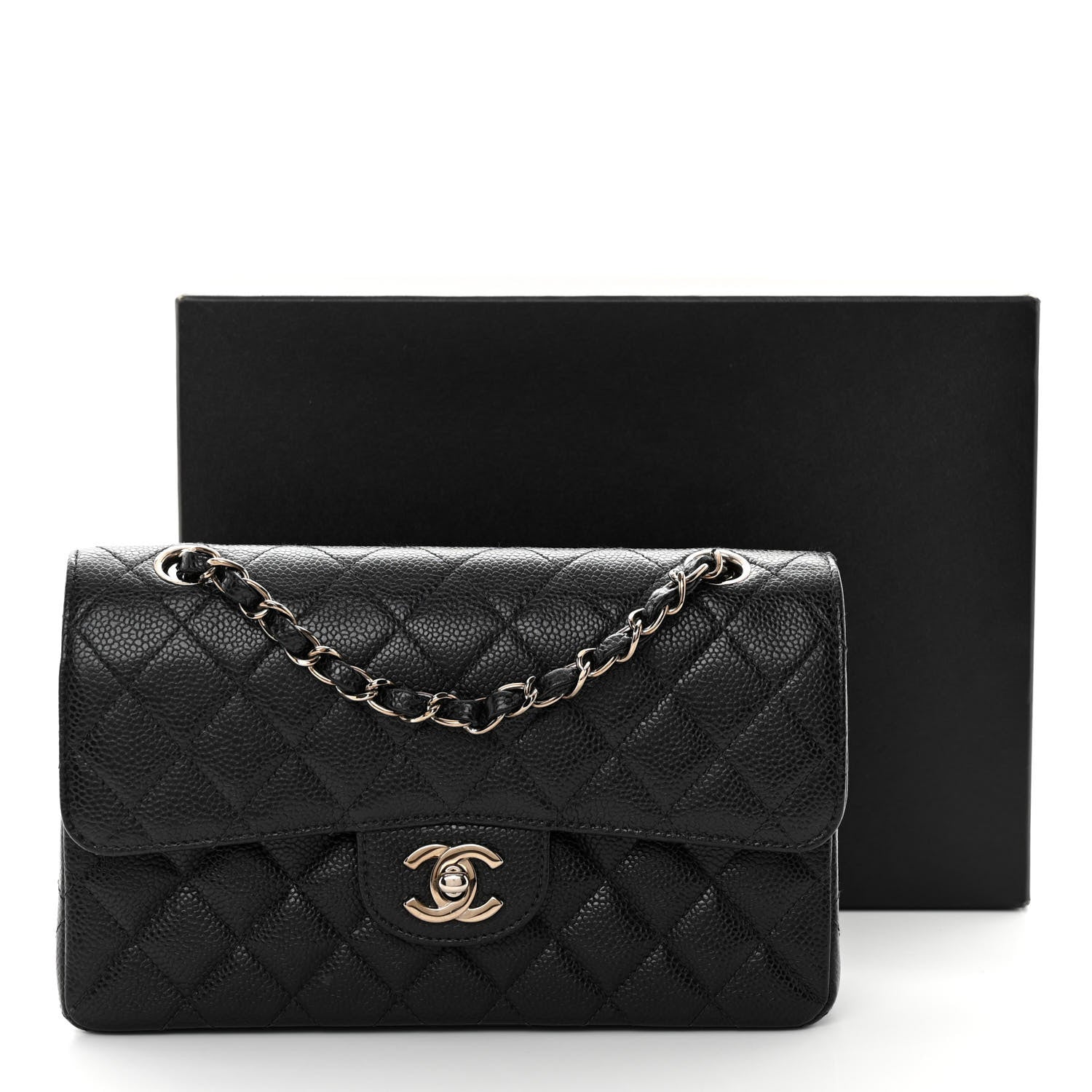 Chanel Caviar Quilted Small Double Flap Black 12 of 12