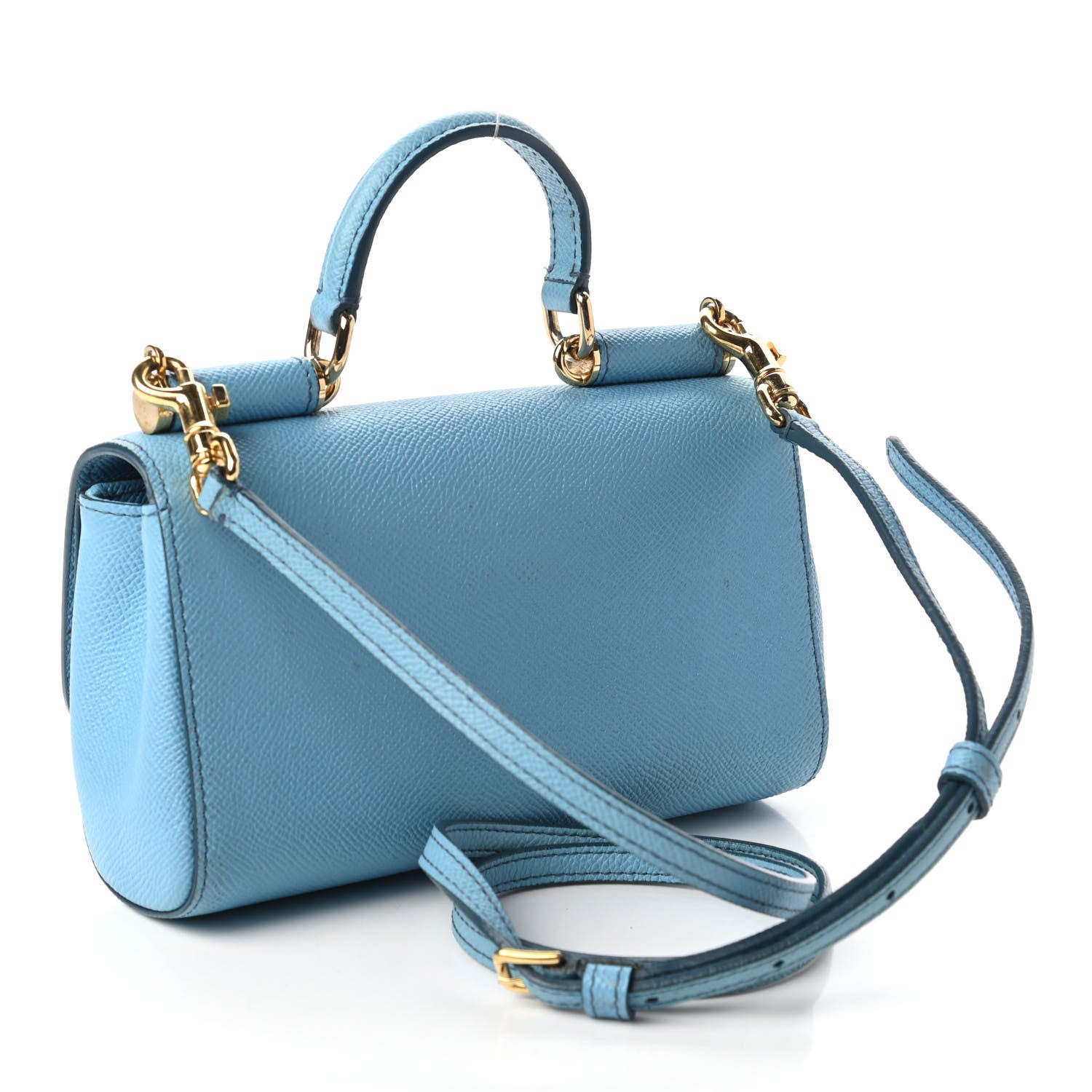 Dolce & Gabbana Dauphine Mini Miss Sicily Satchel Blue 3 of 12