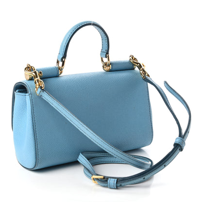 Dolce & Gabbana Dauphine Mini Miss Sicily Satchel Blue 3 of 12