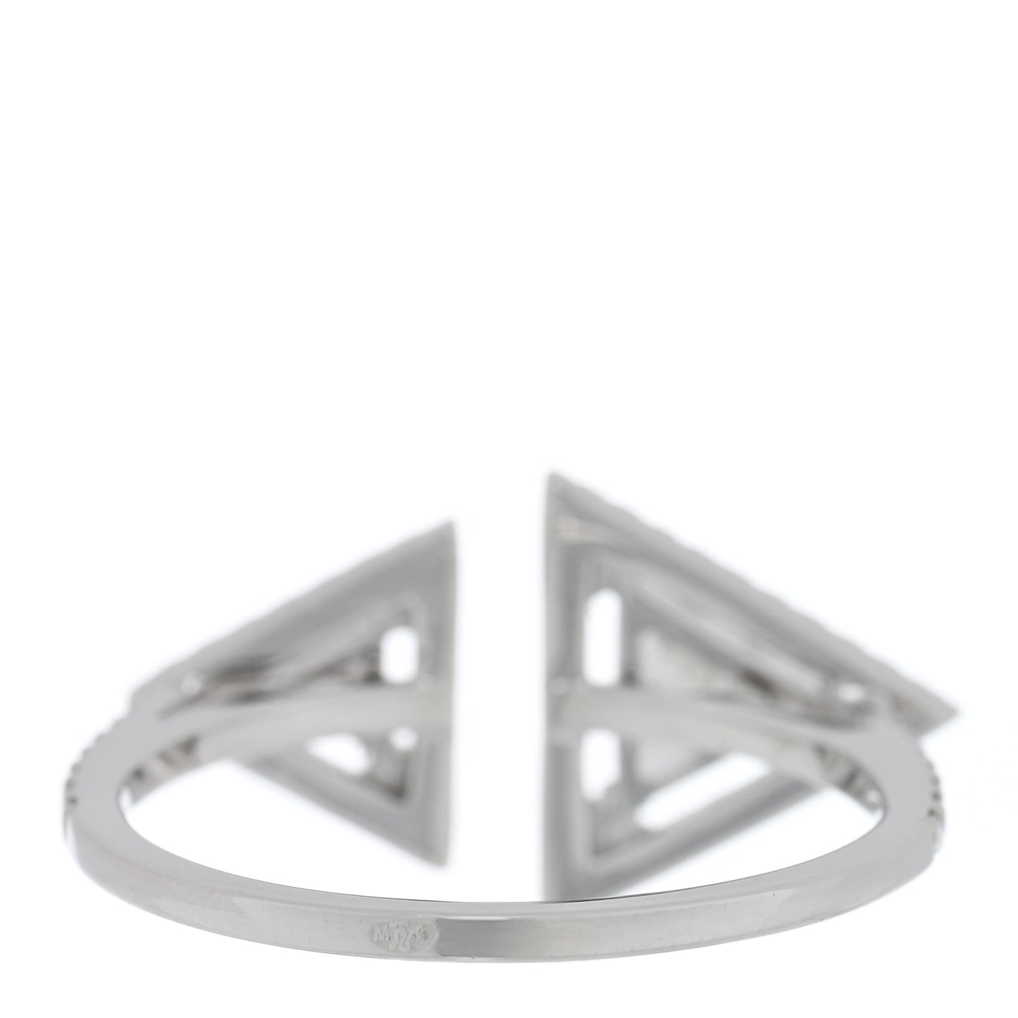 18K White Gold Diamond Thea Toi Moi Ring 50 5.5