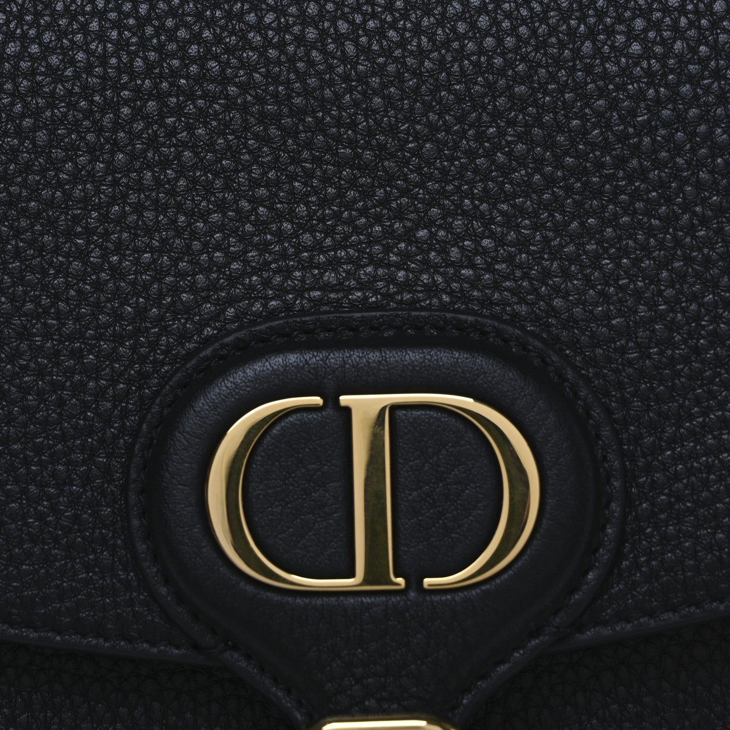 Christian Dior Grained Calfskin Medium Bobby Flap Black 7 of 11
