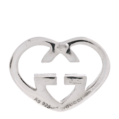 Gucci Sterling Silver Britt Heart Earrings 4 of 4