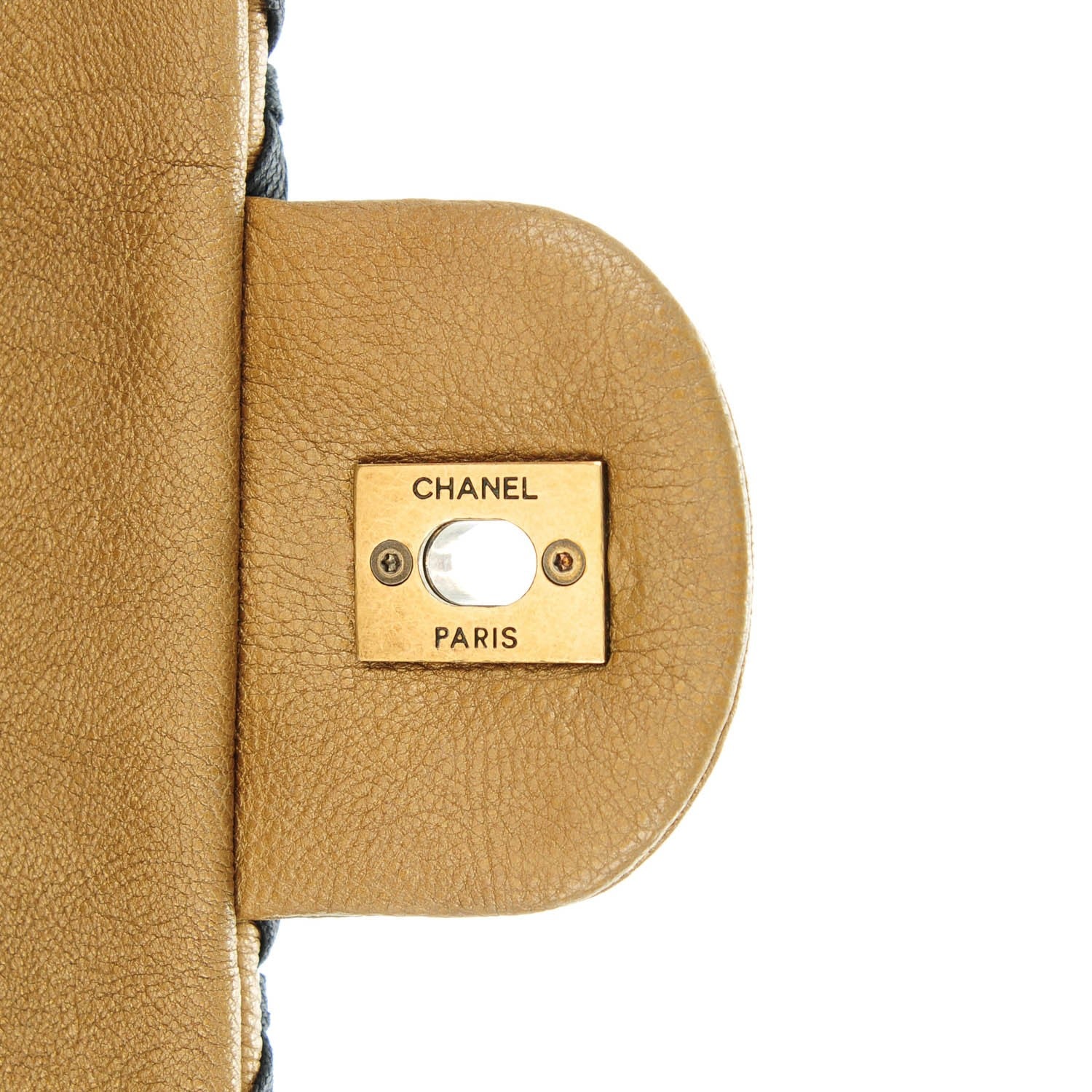 Chanel Calfskin Small Canebiers Net Flap Dark Gold 9 of 11