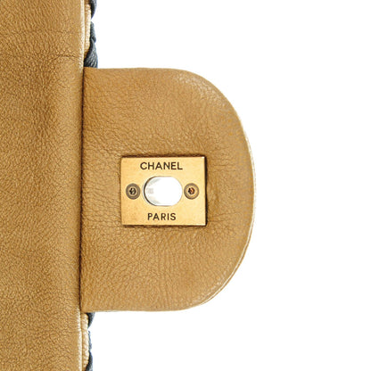 Chanel Calfskin Small Canebiers Net Flap Dark Gold 9 of 11