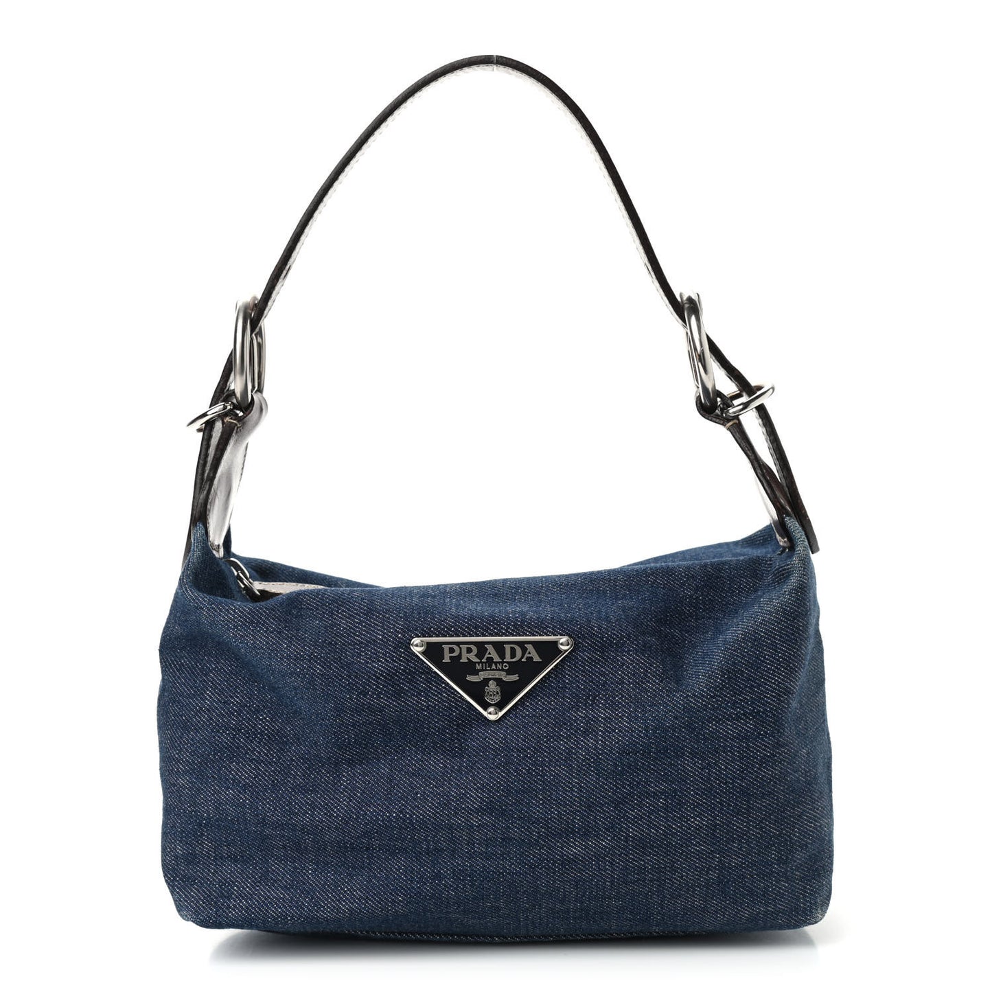 Denim Shoulder Bag Bleu