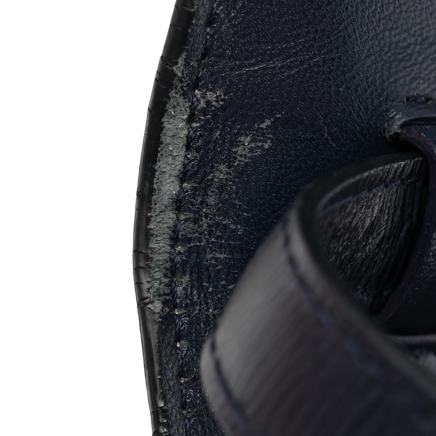 Celine Liege Calfskin Medium Classic Box Flap Bag Dark Blue 14 of 14