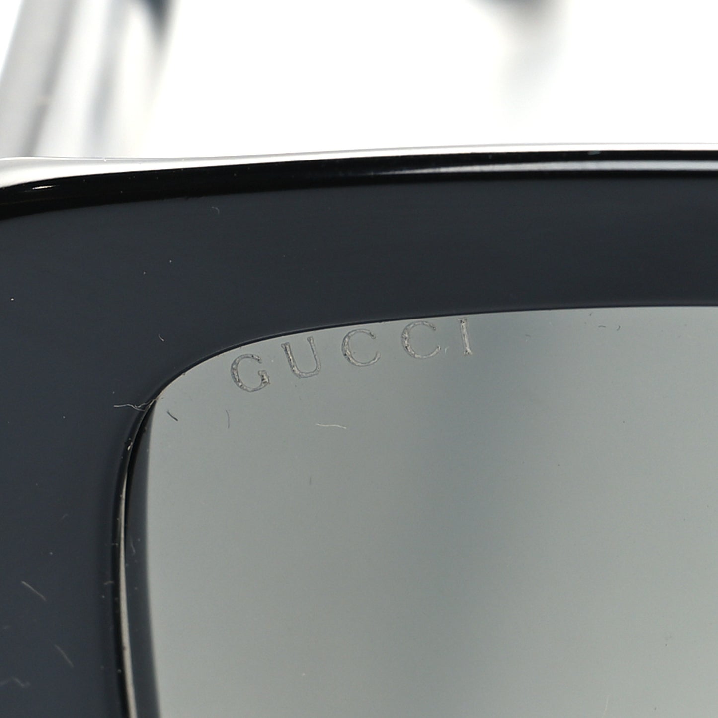 Acetate Square Frame Sunglasses GG0141S Black