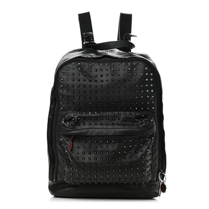 Christian Louboutin Calfskin Spiked Backpack Black 1 of 10