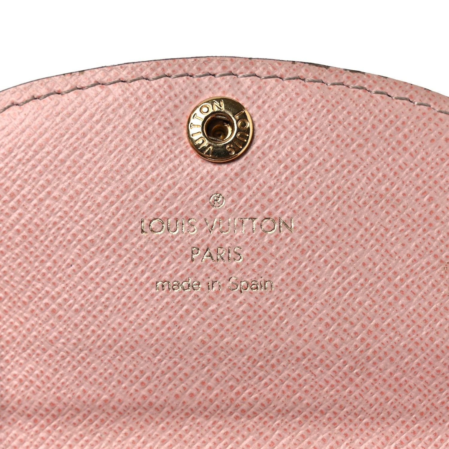 Louis Vuitton Damier Ebene Rosalie Coin Purse Rose Ballerine 6 of 9