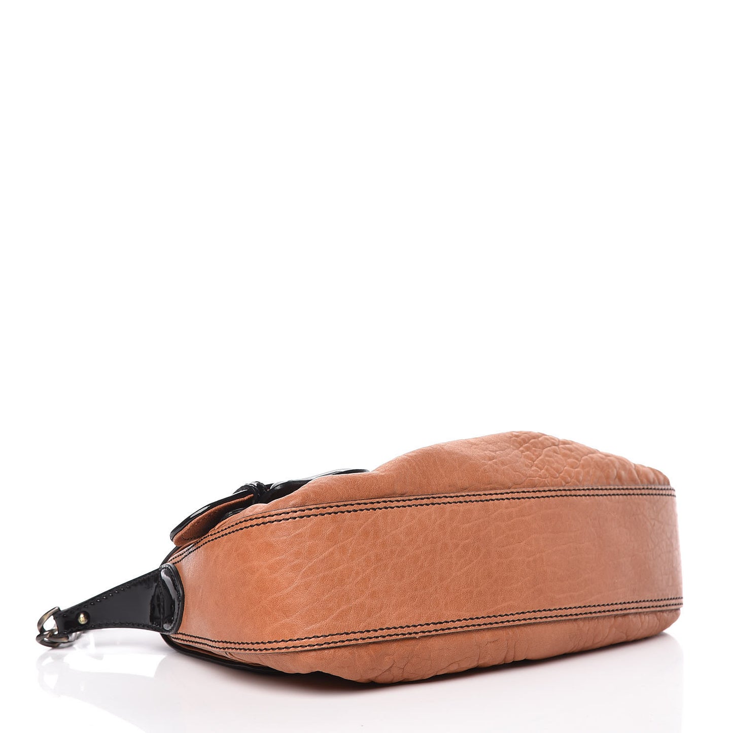 Nappa Patent B Bis Flap Bag Osso Black