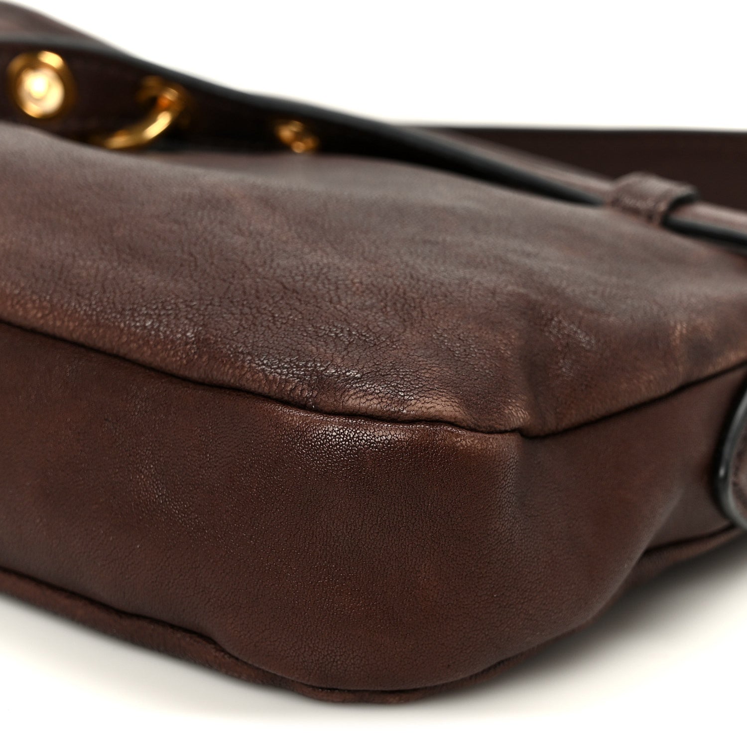 Miu Miu Nappa Aviator Regular Aventure Shoulder Bag Rovere 9 of 9