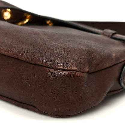 Miu Miu Nappa Aviator Regular Aventure Shoulder Bag Rovere 9 of 9