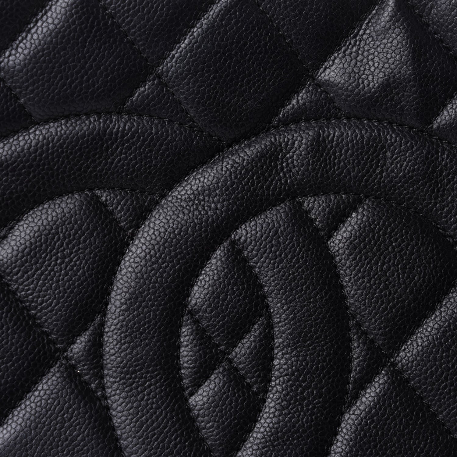 Chanel Caviar Quilted Expandable Zip Shoulder Bag Black 7 of 10