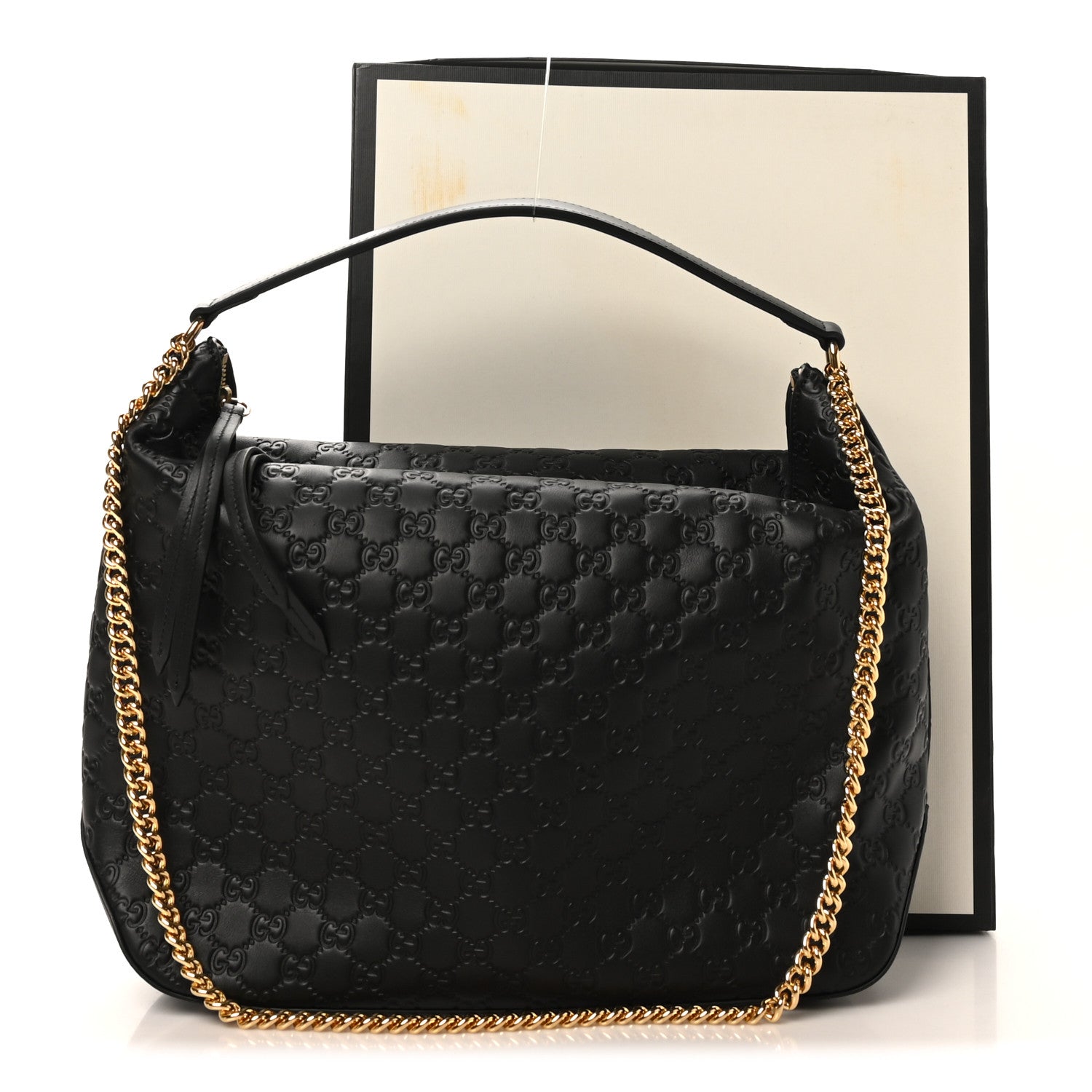 Gucci Guccissima Signature Large Linea A Hobo Black 12 of 12