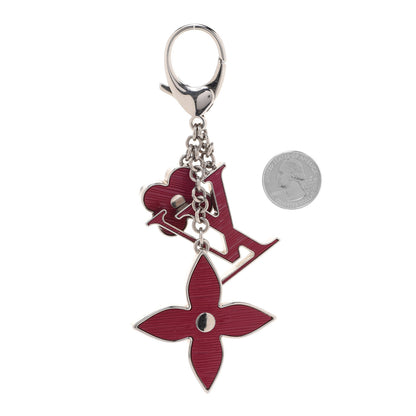 Louis Vuitton Fleur d Epi Bag Charm Fuchsia 2 of 3