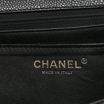 Chanel Caviar Quilted Jumbo Kelly Flap Black 6 of 10