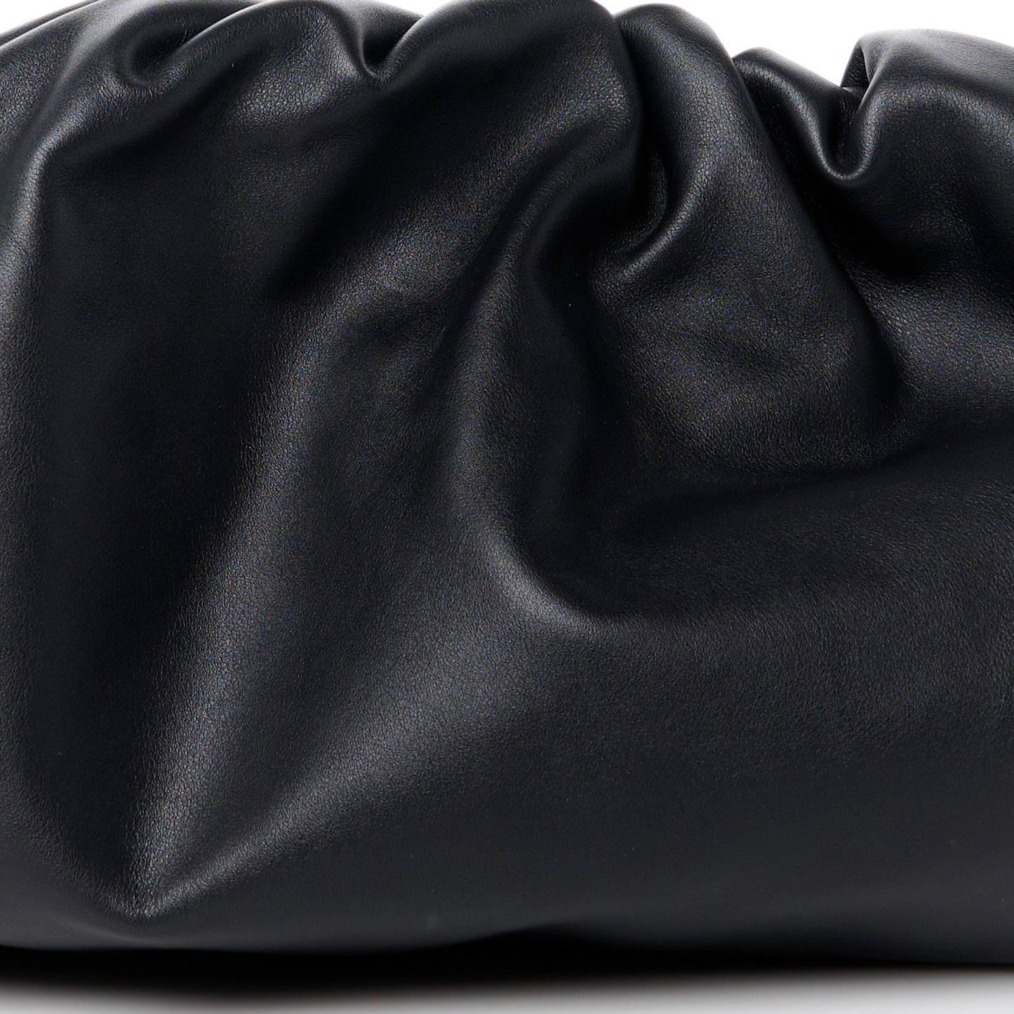 Smooth Butter Calf The Pouch Oversized Clutch Black