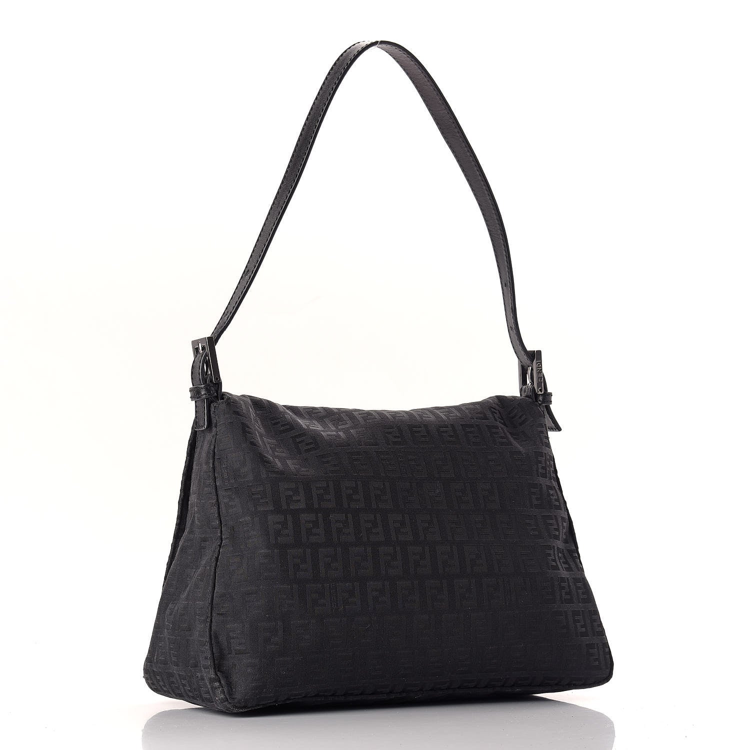 Fendi Zucchino Mama Baguette Black 3 of 10