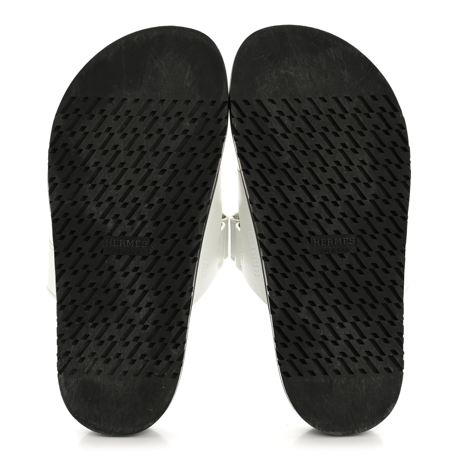 Hermes Calfskin Womens Chypre Sandals 37 White 6 of 11
