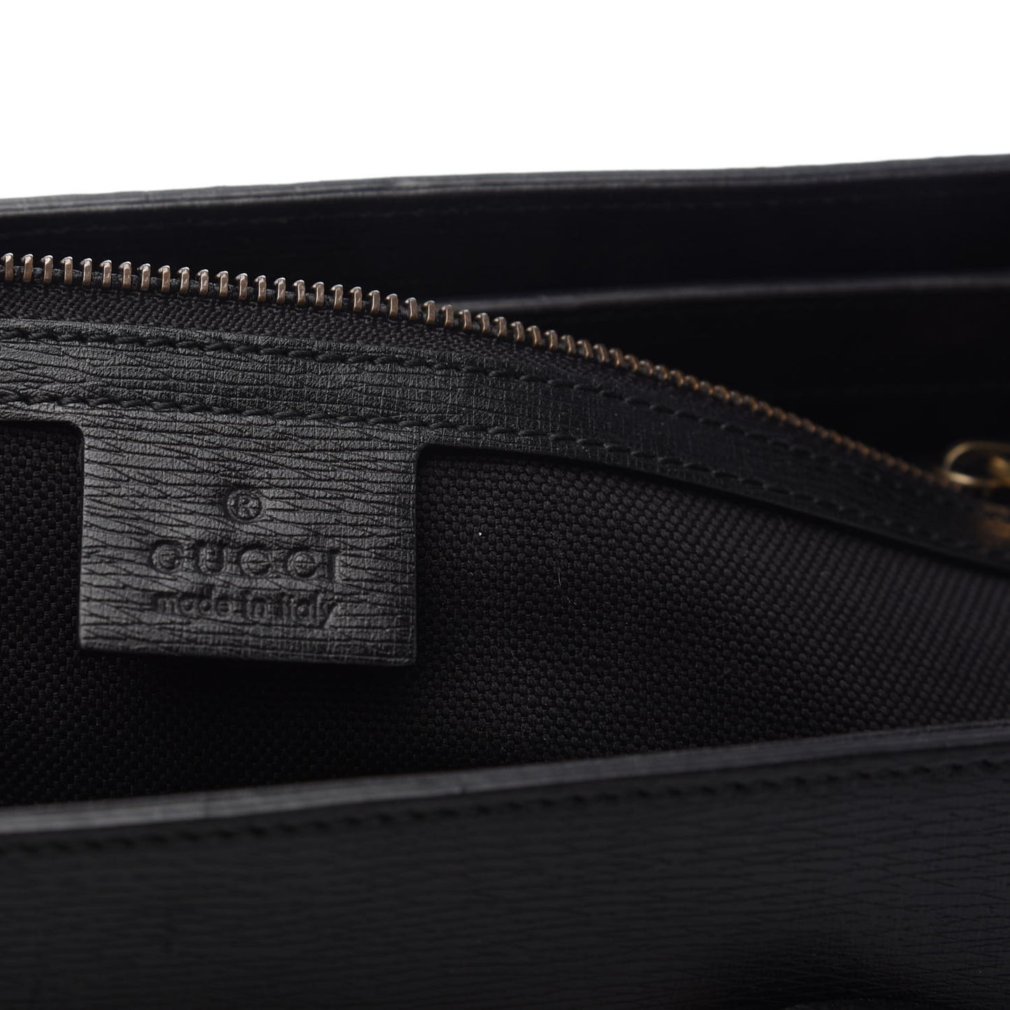 Textured Calfskin Large Bright Bit Tote Black