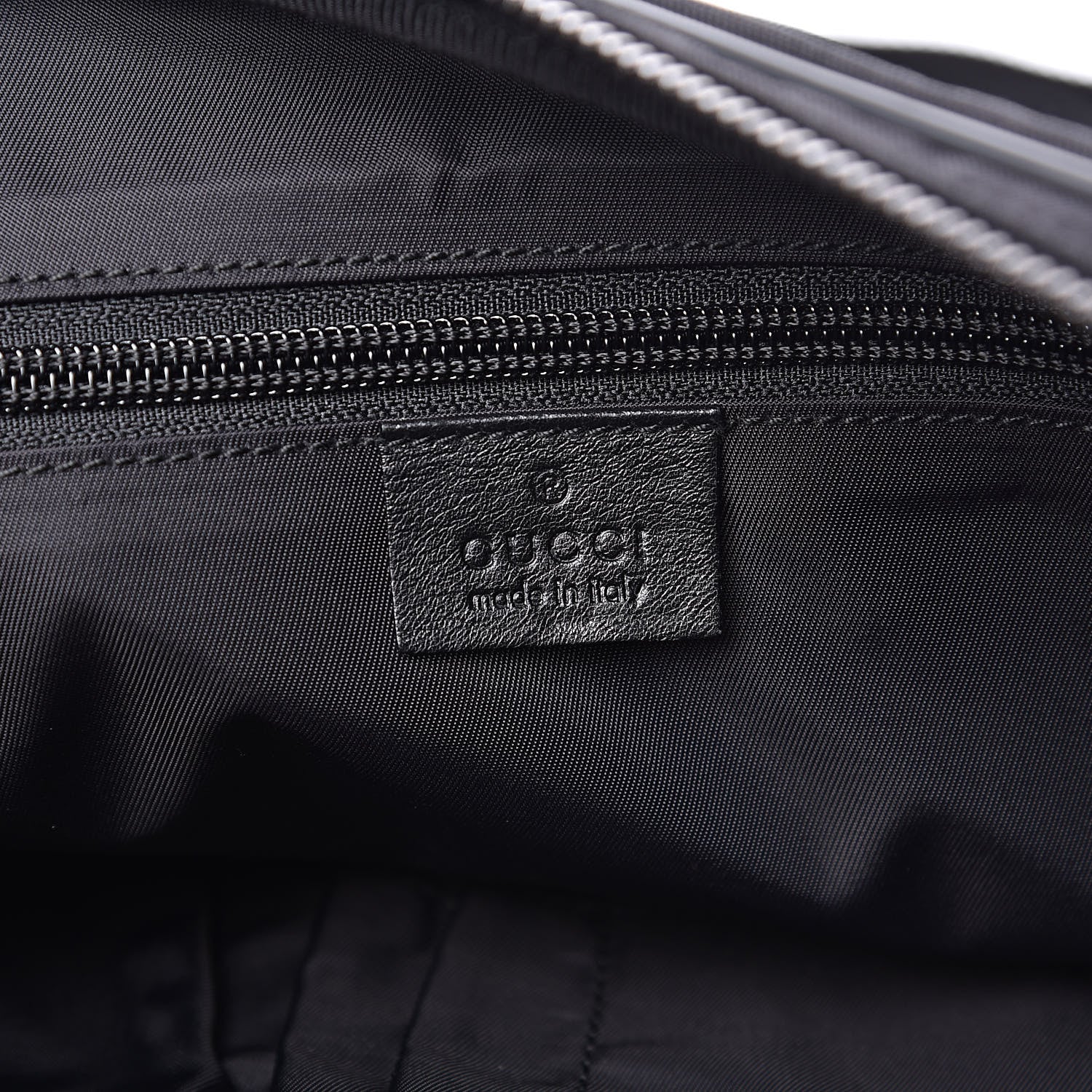 Gucci Guccissima Nylon Shoulder Bag Black 6 of 11