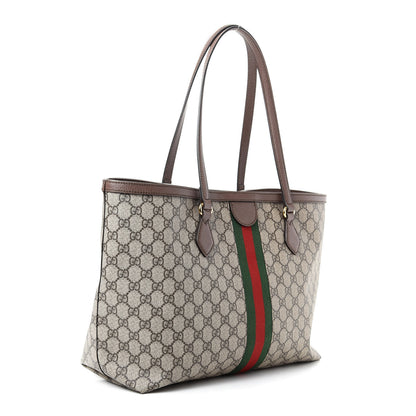 Gucci GG Supreme Monogram Medium Ophidia Shopping Tote Brown 3 of 9
