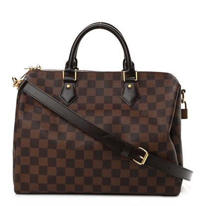 Louis Vuitton Damier Ebene Speedy Bandouliere 30 1 of 10