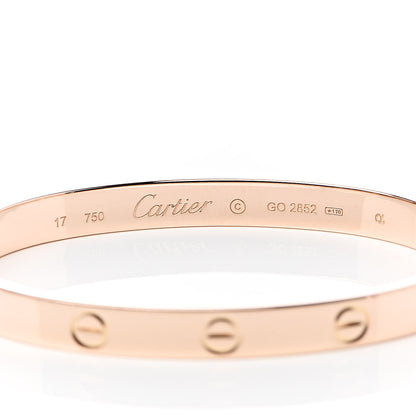 Cartier 18K Pink Gold LOVE Bracelet 17 6 of 6