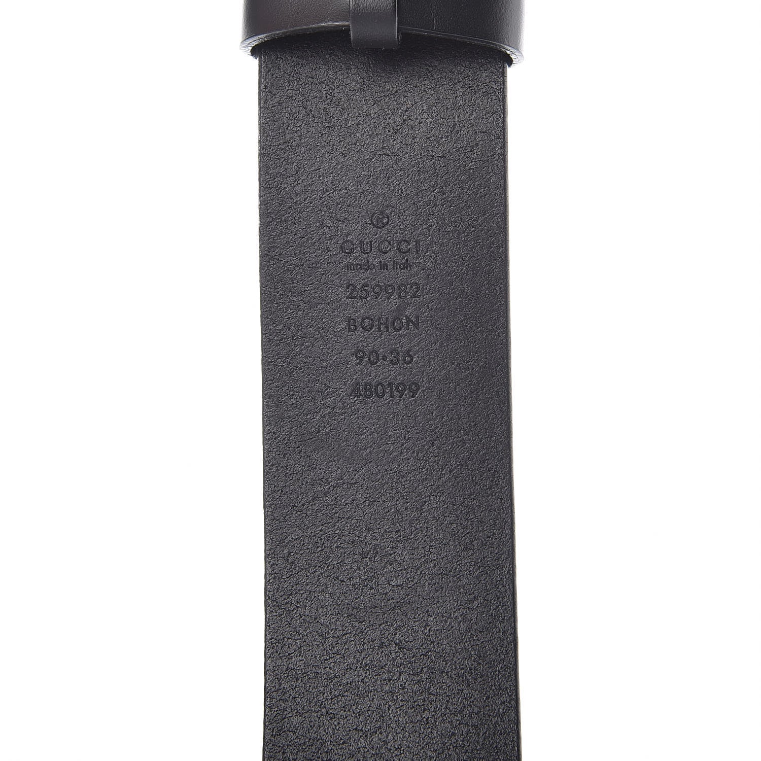 Gucci Smooth Calfskin Double G 40mm Belt 90 36 Black 7 of 8