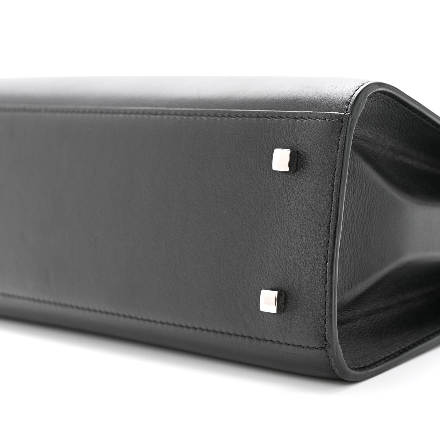 Delvaux Calfskin MM Tempete Satchel Black 10 of 10
